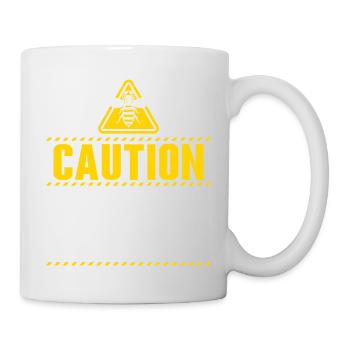 Caution Beekeeper If You See Me Running Beekeeping - Tasse - Weiß - Rechts