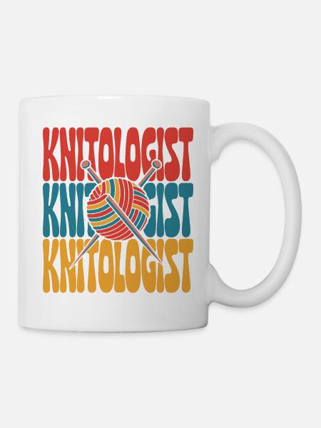 Strickexpertin gesucht - Tasse - Weiß