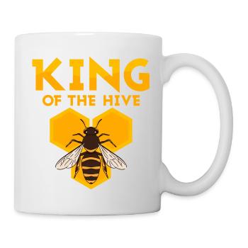 King Of The Hive Beekeeping Apiarist Beekeeper - Tasse - Weiß - Rechts