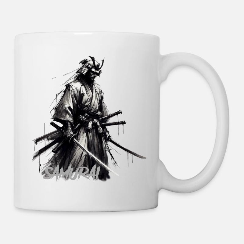 Samouraï - Mug blanc - blanc