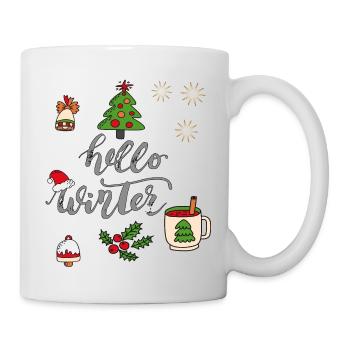 Hello Winter, Christmas Time - Mug - white - Right