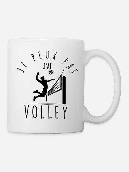 Je peux pas, j'ai volley. - Mug blanc - blanc