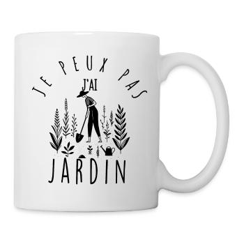 I can't, I have garden. - Mug - white - Right