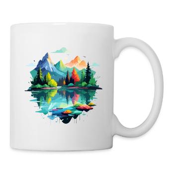 Serene Landscape Calm Tranquil Nature Outdoors - Mug - white - Right