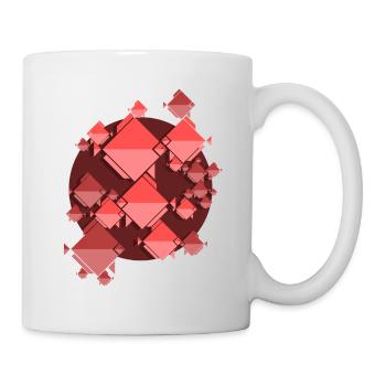 red fish swarm - Tasse - Weiß - Rechts
