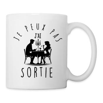 I can't, I went out. - Mug - white - Right