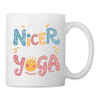 I'm Nicer After Yoga 12 - Tasse - Weiß - Rechts