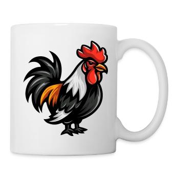 Hahn Comic - Tasse - Weiß - Rechts