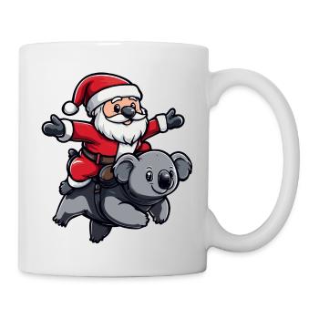 Koala Père Noël dessin animé - Mug blanc - blanc - Droite