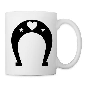 hufeisen heart - Tasse - Weiß - Rechts
