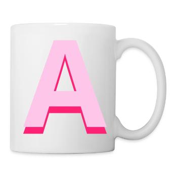 Letter to pink pop and modern - Mug - white - Right