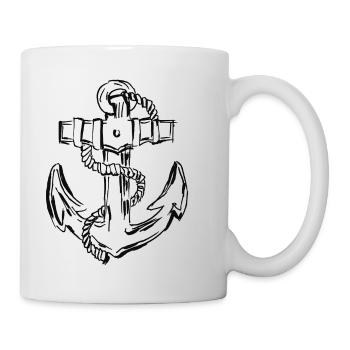 Anchor, black - Mug - white - Right