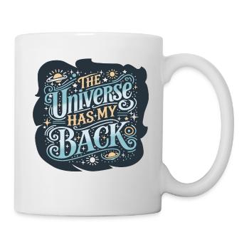 Das Universum - Tasse - Weiß - Rechts