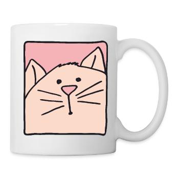 Cat Head Pink - Mug - white - Right