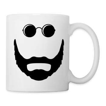 bart sonnenbrille - Tasse - Weiß - Rechts