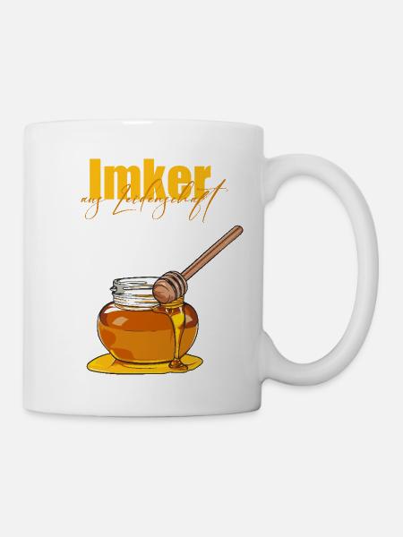 Imker aus Leidenschaft // Illustration - Tasse - Weiß