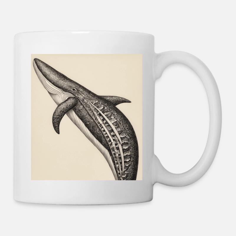 Anatomie de la baleine - Mug blanc - blanc