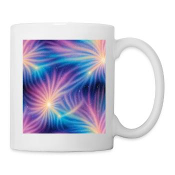 Colorful cosmic explosions - Mug - white - Right