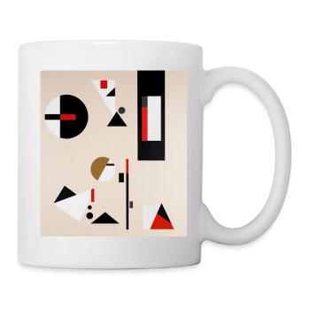 Abstract geometric composition - Mug - white - Right