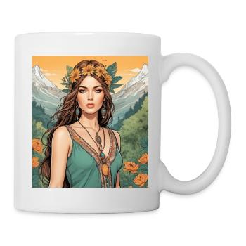 A woman among nature - Mug - white - Right