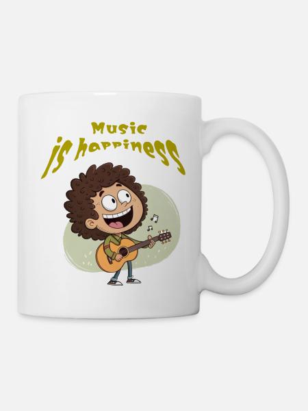 Funny cartoon - Tasse - Weiß