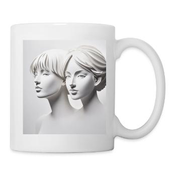 Silhouettes en papier - Mug blanc - blanc - Droite