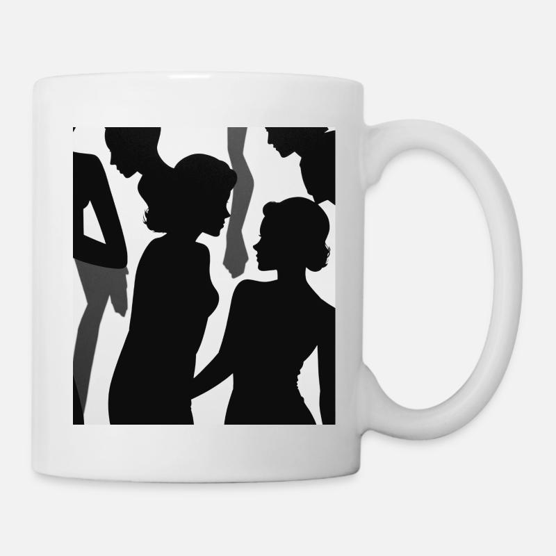 Character shadows - Mug - white