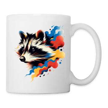 Sky Raccoon - Tasse - Weiß - Rechts