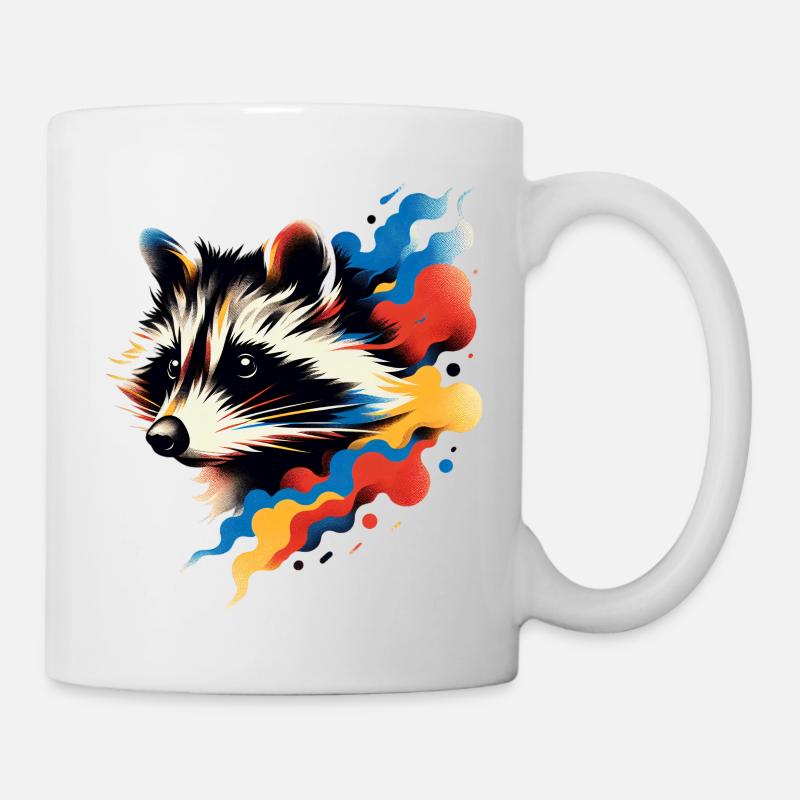 Sky Raccoon - Tasse - Weiß
