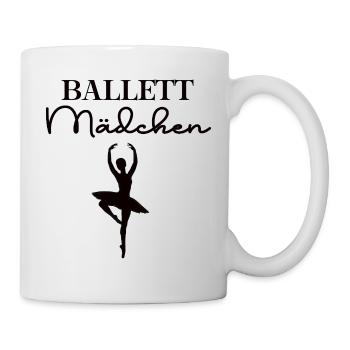Ballettmädchen Ballet Tänzerin Ballett Mädchen - Tasse - Weiß - Rechts