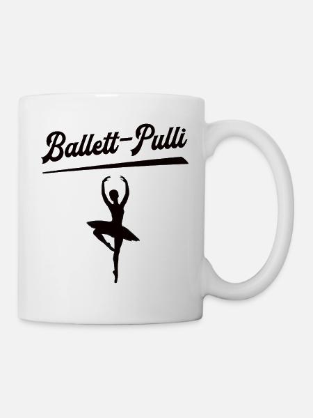 Ballettkleidung Damen BALLETT-PULLI Ballet Tanzen - Tasse - Weiß