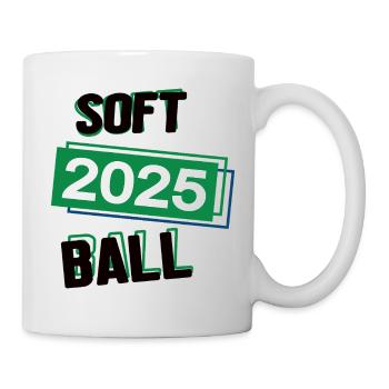 Softball Spieler Team Turnier Mannschaft in 2025 - Tasse - Weiß - Rechts
