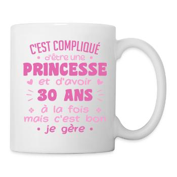 Woman Princess Birthday 30 Years - Mug - white - Right