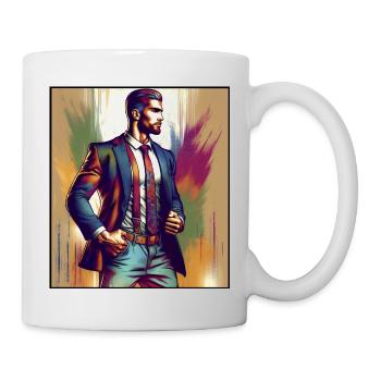 Businessman in suit - Mug - white - Right