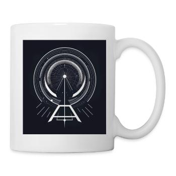 Abstrakte geometrische GrafikenAbstrakter Graph - Tasse - Weiß - Rechts