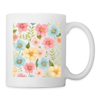 Floral pattern - Mug - white - Right