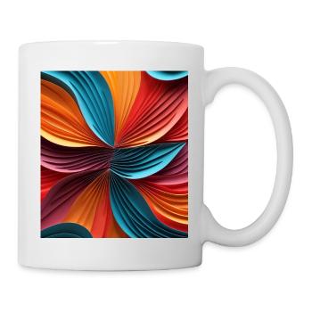 Colorful abstract paperColorful abstract with - Mug - white - Right