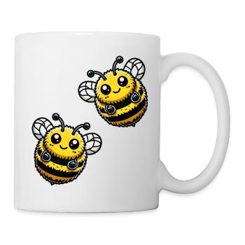 hummel biene 2 - Tasse - Weiß - Rechts