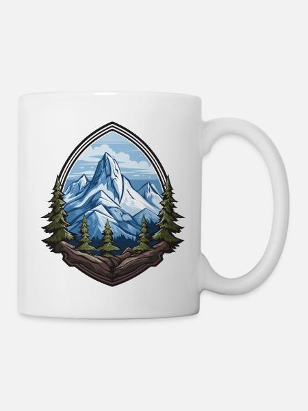 Mountains Mountaineering - Mug - white