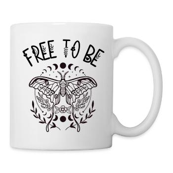 Free to Be – Boho Butterfly - Tasse - Weiß - Rechts