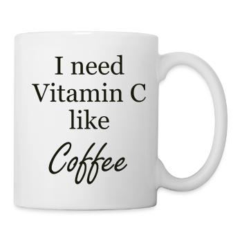 I need Vitamin C like Coffee Geschenk - Tasse - Weiß - Rechts