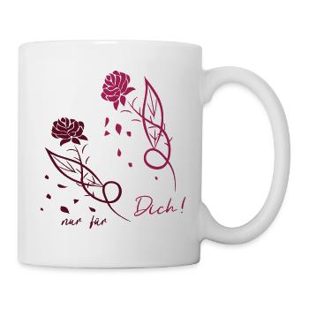 Roses just for you - Mug - white - Right