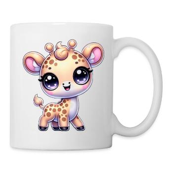 Super Cute Kawaii Baby Giraffe - Tasse - Weiß - Rechts