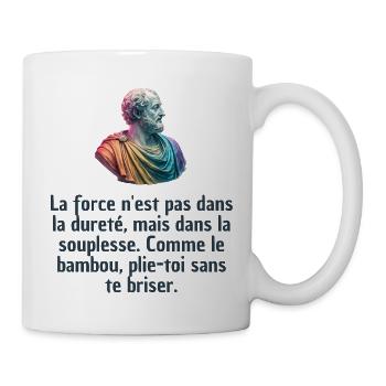 T-shirts Stoïcisme : L'inspiration à portée de soi - Mug blanc - blanc - Droite