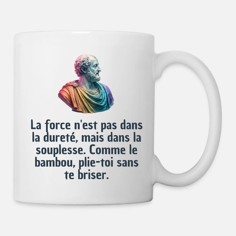 T-shirts Stoïcisme : L'inspiration à portée de soi - Mug blanc - blanc