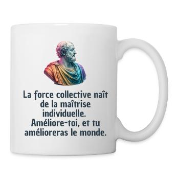 T-shirts Stoïcisme : L'inspiration à portée de soi - Mug blanc - blanc - Droite