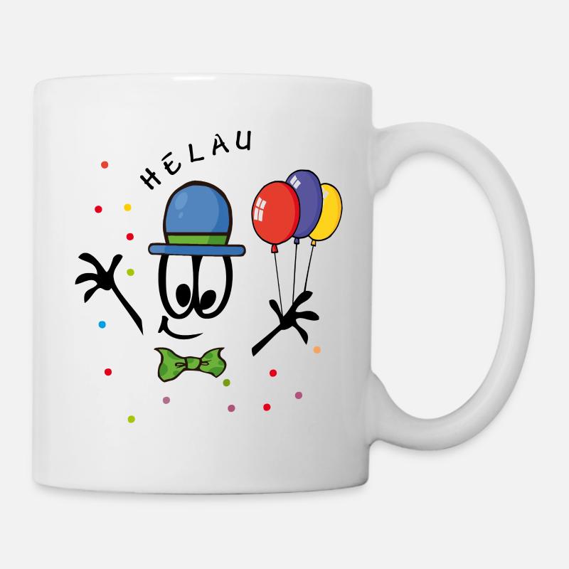 Helau Karneval Comic - Tasse - Weiß