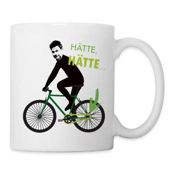 Hätte hätte Fahrradkette Habeck - Tasse - Weiß - Rechts