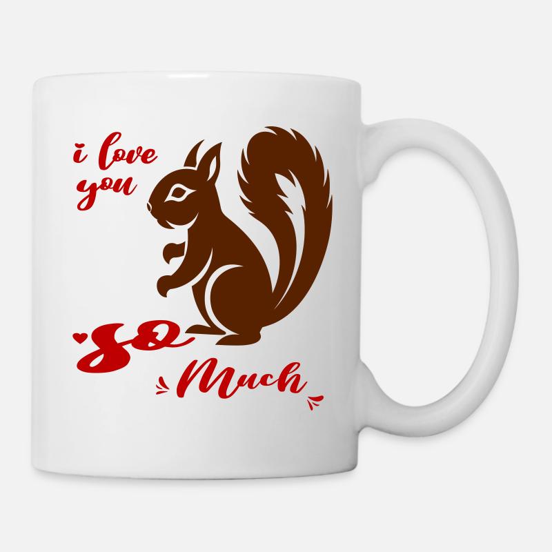 Eichhörnchen - Tasse - Weiß