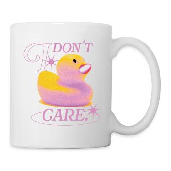 Je m’en fous canard - Mug blanc - blanc - Droite